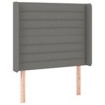Casa si Gradina - Mobilier - Paturi si accesorii - Paturi - Pat cu arcuri, saltea si LED, gri inchis, 80x200 cm, textil - Infinity.ro