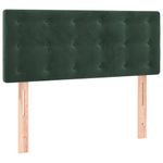 Casa si Gradina - Mobilier - Paturi si accesorii - Paturi - Pat box spring cu saltea, verde inchis, 90x200 cm, catifea - Infinity.ro