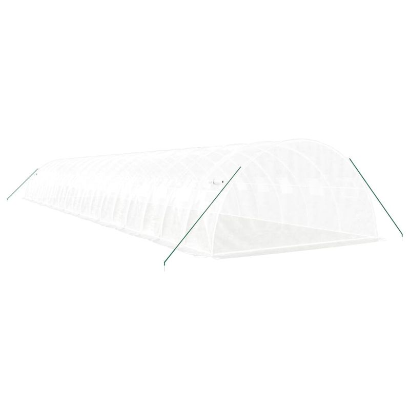 Casa si Gradina - Gradinarit si plante - Sere si solarii - Sera cu cadru din otel, alb, 72 m², 18x4x2 m - Infinity.ro