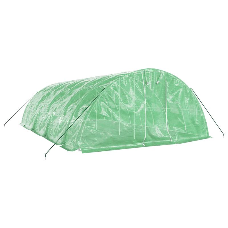 Casa si Gradina - Gradinarit si plante - Sere si solarii - Sera cu cadru din otel, verde, 40 m², 8x5x2,3 m - Infinity.ro
