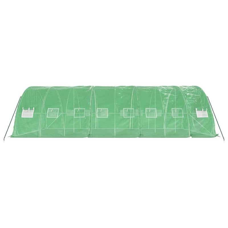 Casa si Gradina - Gradinarit si plante - Sere si solarii - Sera cu cadru din otel, verde, 40 m², 8x5x2,3 m - Infinity.ro