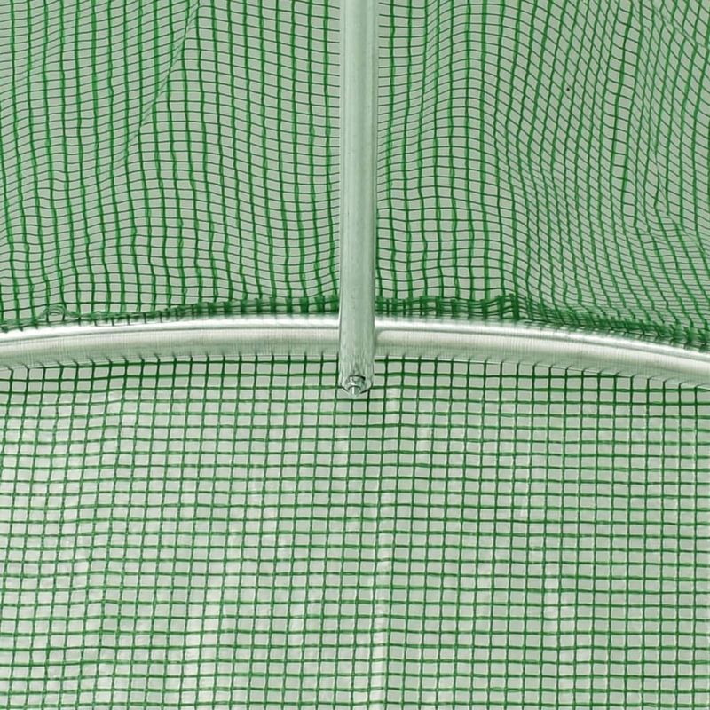 Casa si Gradina - Gradinarit si plante - Sere si solarii - Sera cu cadru din otel, verde, 40 m², 8x5x2,3 m - Infinity.ro