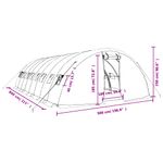 Casa si Gradina - Gradinarit si plante - Sere si solarii - Sera cu cadru din otel, verde, 40 m², 8x5x2,3 m - Infinity.ro