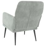 Casa si Gradina - Mobilier - Scaune si fotolii - Fotolii - Fotoliu, gri deschis, 62x79x79 cm, catifea - Infinity.ro
