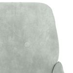 Casa si Gradina - Mobilier - Scaune si fotolii - Fotolii - Fotoliu, gri deschis, 62x79x79 cm, catifea - Infinity.ro