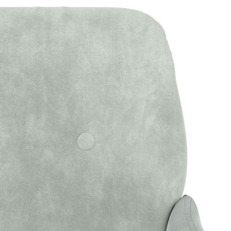 Casa si Gradina - Mobilier - Scaune si fotolii - Fotolii - Fotoliu, gri deschis, 62x79x79 cm, catifea - Infinity.ro
