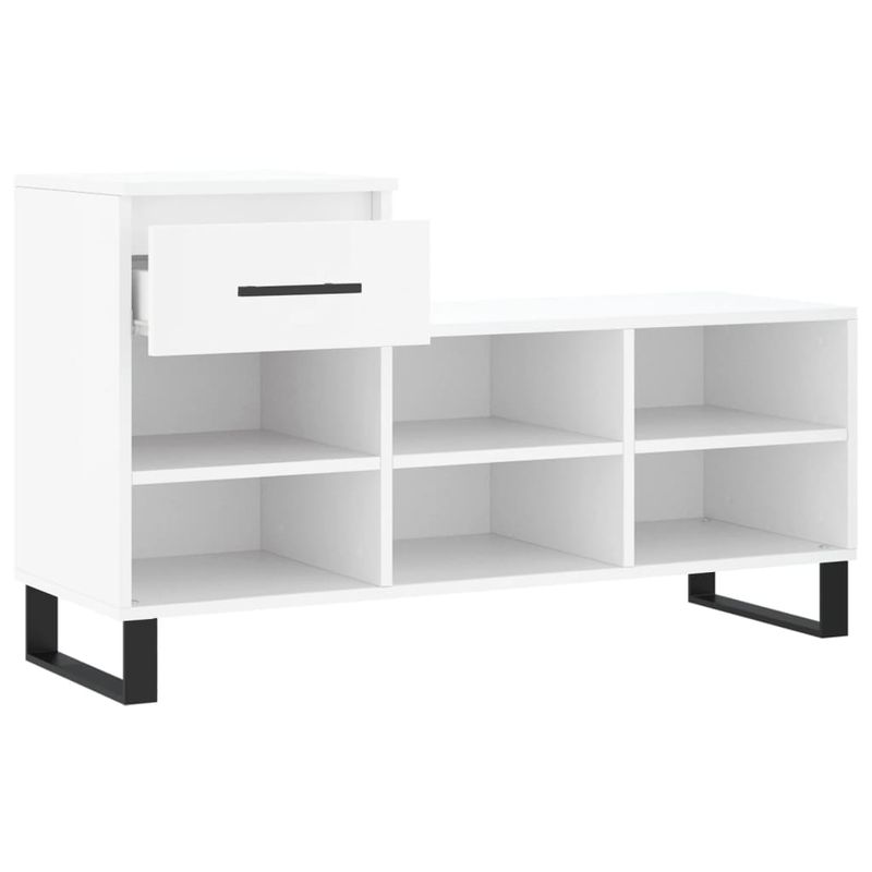 Casa si Gradina - Mobilier - Organizare si depozitare - Organizator incaltaminte - Pantofar, alb, 102x36x60 cm, lemn compozit - Infinity.ro
