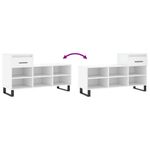 Casa si Gradina - Mobilier - Organizare si depozitare - Organizator incaltaminte - Pantofar, alb, 102x36x60 cm, lemn compozit - Infinity.ro