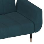 Casa si Gradina - Mobilier - Canapele si coltare - Canapele - Canapea extensibila cu 2 locuri, 2 perne, albastru, catifea - Infinity.ro