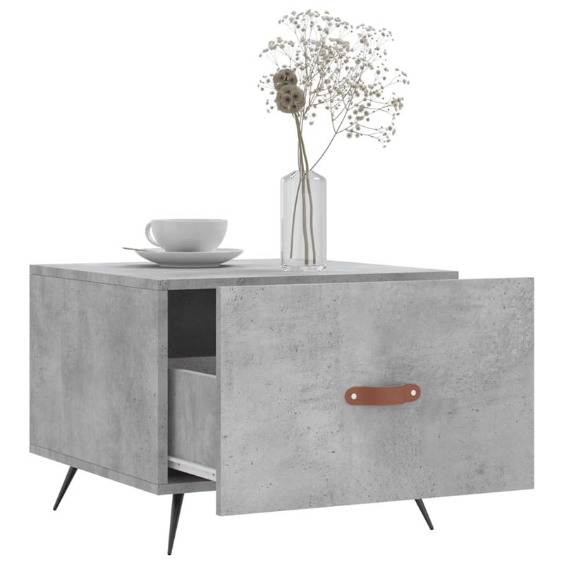 Casa si Gradina - Mobilier - Mese si birouri - Masute de cafea - Masuta de cafea, gri beton, 50x50x40 cm, lemn compozit - Infinity.ro