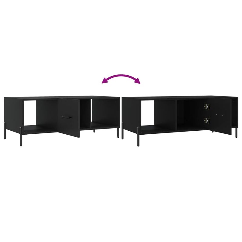 Casa si Gradina - Mobilier - Mese si birouri - Masute de cafea - Masuta de cafea, negru, 102x50x40 cm, lemn compozit - Infinity.ro