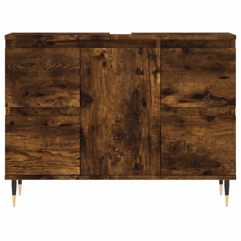 Casa si Gradina - Mobilier - Mobilier baie - Corpuri baie - Dulap pentru baie, stejar fumuriu, 80x33x60 cm, lemn compozit - Infinity.ro