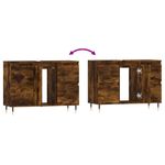 Casa si Gradina - Mobilier - Mobilier baie - Corpuri baie - Dulap pentru baie, stejar fumuriu, 80x33x60 cm, lemn compozit - Infinity.ro