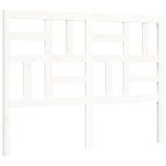 Casa si Gradina - Mobilier - Paturi si accesorii - Paturi - Cadru de pat cu tablie, dublu, alb, lemn masiv - Infinity.ro
