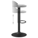 Casa si Gradina - Mobilier - Scaune si fotolii - Scaune - Scaun de bar, gri deschis, catifea - Infinity.ro