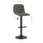 Casa si Gradina - Mobilier - Scaune si fotolii - Scaune - Scaune de bar, 2 buc., gri inchis, catifea - Infinity.ro