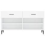 Casa si Gradina - Mobilier - Organizare si depozitare - Organizator incaltaminte - Banca de pantofi, alb, 102x35x55 cm, lemn prelucrat - Infinity.ro