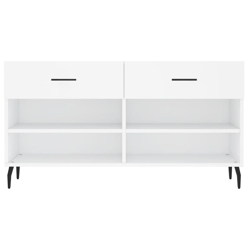 Casa si Gradina - Mobilier - Organizare si depozitare - Organizator incaltaminte - Banca de pantofi, alb, 102x35x55 cm, lemn prelucrat - Infinity.ro