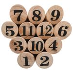 Sport si Outdoor - Alte sporturi - Bowling - Set pentru joc Kubb cu numere, lemn - Infinity.ro