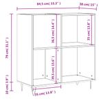 Casa si Gradina - Mobilier - Dulapuri si sifoniere - Dulapuri - Dulap pentru discuri, alb, 84,5x38x89 cm, lemn compozit - Infinity.ro