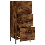 Casa si Gradina - Mobilier - Comode si corpuri - Comode - Servanta, stejar fumuriu, 34,5x34x90 cm, lemn compozit - Infinity.ro