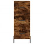 Casa si Gradina - Mobilier - Comode si corpuri - Comode - Servanta, stejar fumuriu, 34,5x34x90 cm, lemn compozit - Infinity.ro