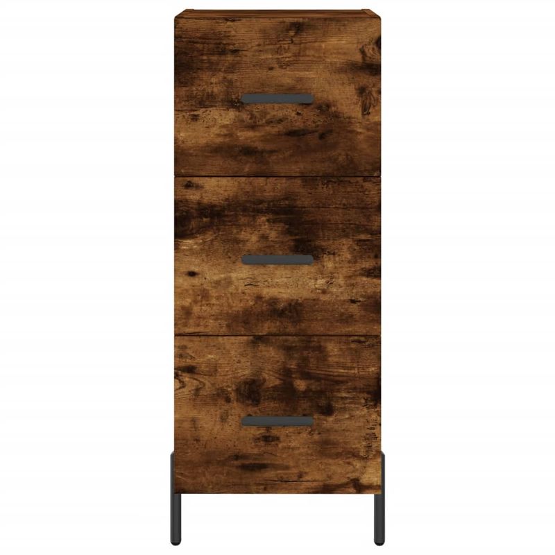 Casa si Gradina - Mobilier - Comode si corpuri - Comode - Servanta, stejar fumuriu, 34,5x34x90 cm, lemn compozit - Infinity.ro