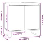 Casa si Gradina - Mobilier - Mobilier baie - Comode baie - Comoda de baie, gri beton, 58x33x60 cm, lemn prelucrat - Infinity.ro