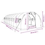 Casa si Gradina - Gradinarit si plante - Sere si solarii - Sera cu cadru din otel, alb, 30 m², 10x3x2 m - Infinity.ro