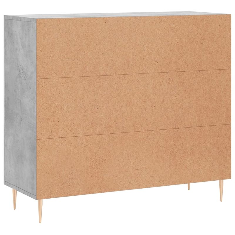 Casa si Gradina - Mobilier - Comode si corpuri - Comode - Servanta, gri beton, 90x34x80 cm, lemn compozit - Infinity.ro