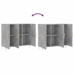 Casa si Gradina - Mobilier - Comode si corpuri - Comode - Servanta, gri beton, 90x34x80 cm, lemn compozit - Infinity.ro
