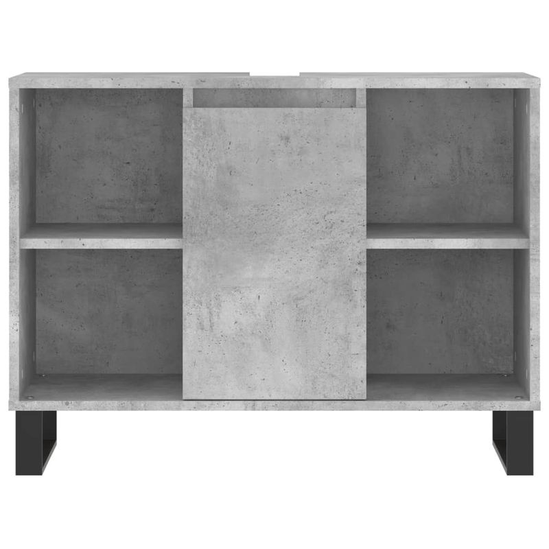 Casa si Gradina - Mobilier - Mobilier baie - Comode baie - Comoda pentru baie, gri beton, 80x33x60 cm, lemn compozit - Infinity.ro