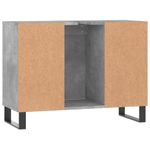 Casa si Gradina - Mobilier - Mobilier baie - Comode baie - Comoda pentru baie, gri beton, 80x33x60 cm, lemn compozit - Infinity.ro