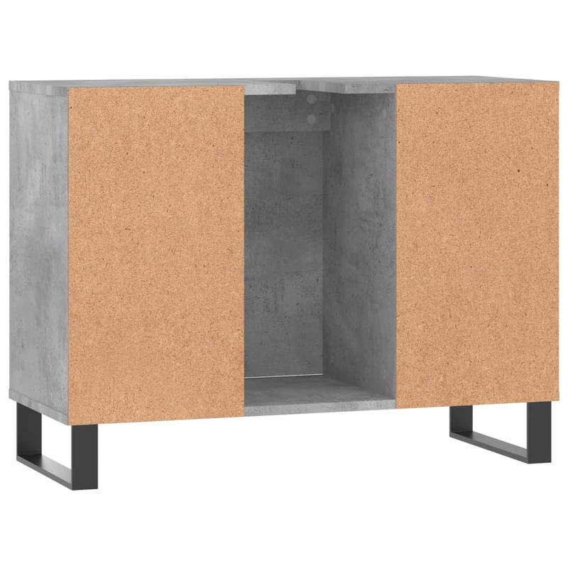 Casa si Gradina - Mobilier - Mobilier baie - Comode baie - Comoda pentru baie, gri beton, 80x33x60 cm, lemn compozit - Infinity.ro