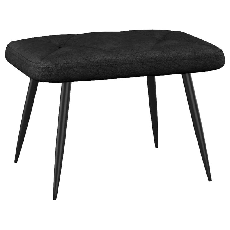 Casa si Gradina - Mobilier - Scaune si fotolii - Fotolii - Fotoliu de relaxare cu taburet, negru, textil - Infinity.ro