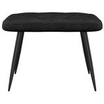 Casa si Gradina - Mobilier - Scaune si fotolii - Fotolii - Fotoliu de relaxare cu taburet, negru, textil - Infinity.ro