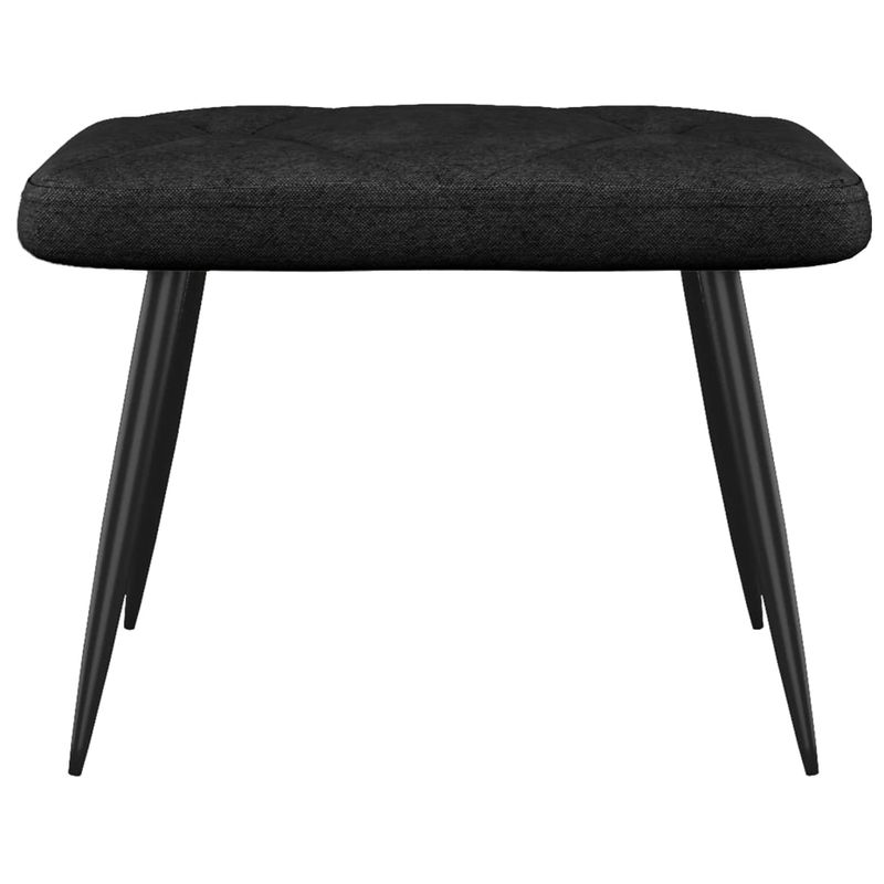 Casa si Gradina - Mobilier - Scaune si fotolii - Fotolii - Fotoliu de relaxare cu taburet, negru, textil - Infinity.ro