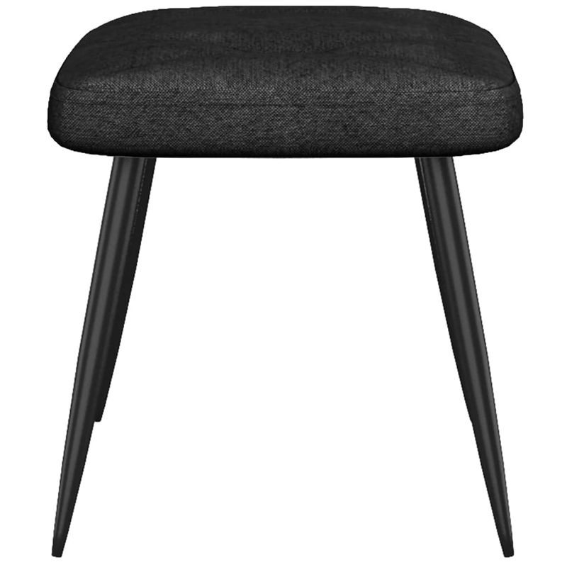 Casa si Gradina - Mobilier - Scaune si fotolii - Fotolii - Fotoliu de relaxare cu taburet, negru, textil - Infinity.ro
