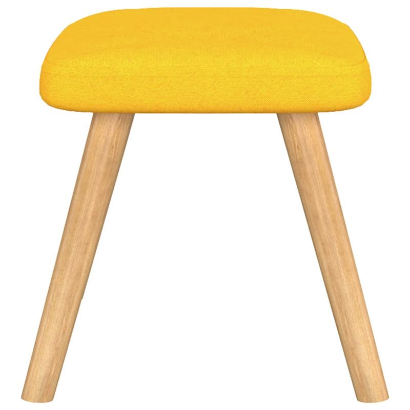 Casa si Gradina - Mobilier - Scaune si fotolii - Fotolii - Fotoliu relaxare cu taburet, galben mustar, textil - Infinity.ro