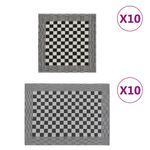 Casa si Gradina - Textile si covoare - Textile baie - Prosoape - Set de prosoape, 20 buc., negru si alb, bumbac - Infinity.ro