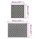 Casa si Gradina - Textile si covoare - Textile baie - Prosoape - Set de prosoape, 20 buc., negru si alb, bumbac - Infinity.ro