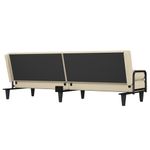Casa si Gradina - Mobilier - Canapele si coltare - Canapele - Canapea extensibila cu cotiere, crem, material textil - Infinity.ro