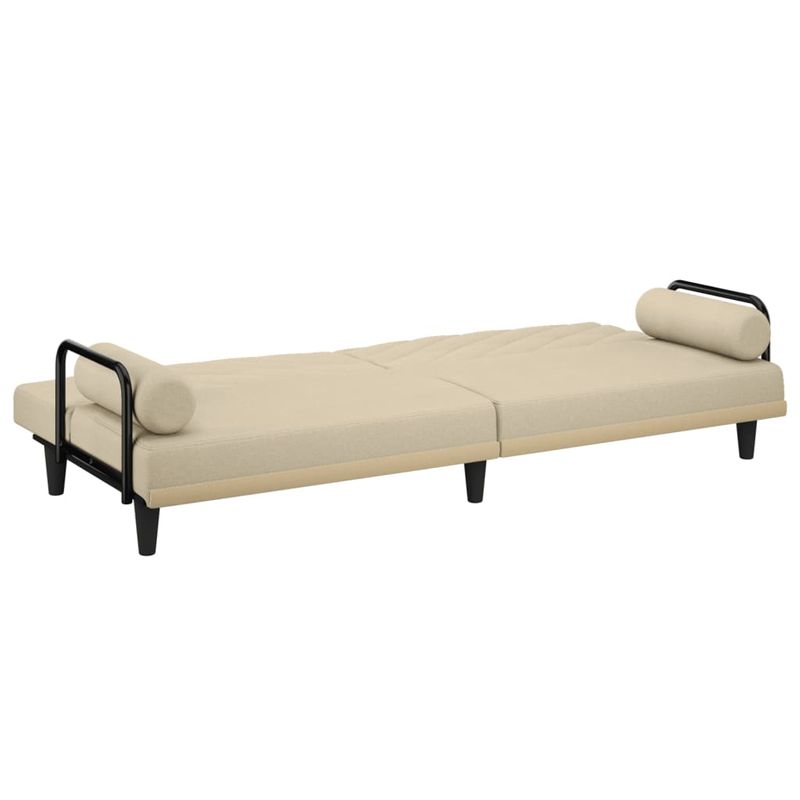 Casa si Gradina - Mobilier - Canapele si coltare - Canapele - Canapea extensibila cu cotiere, crem, material textil - Infinity.ro