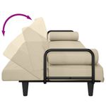 Casa si Gradina - Mobilier - Canapele si coltare - Canapele - Canapea extensibila cu cotiere, crem, material textil - Infinity.ro
