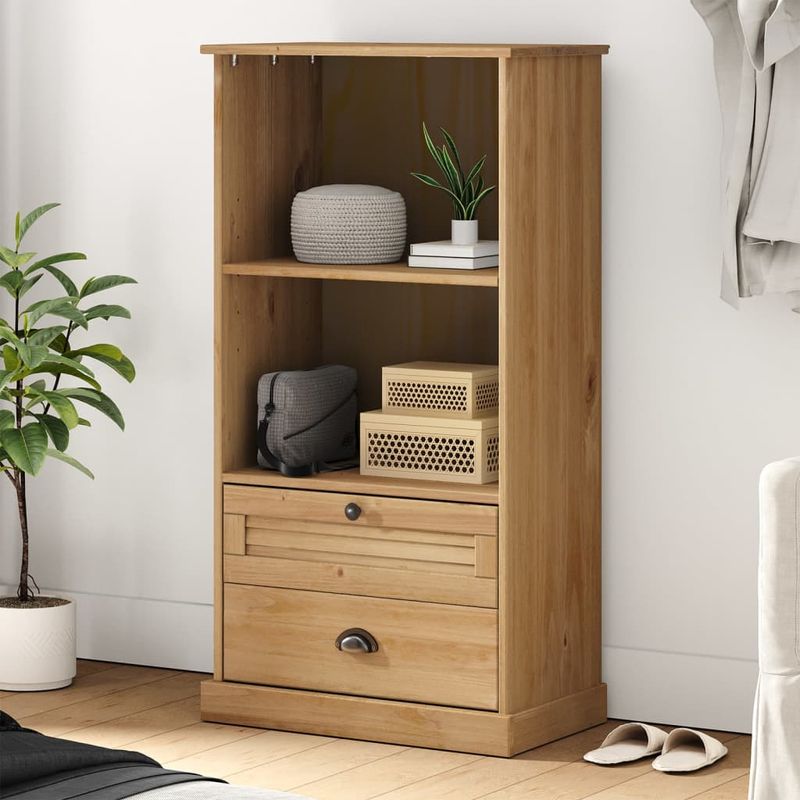 Casa si Gradina - Mobilier - Biblioteci si rafturi - Biblioteci - Biblioteca VIGO, 60x35x114,5 cm, lemn masiv de pin - Infinity.ro