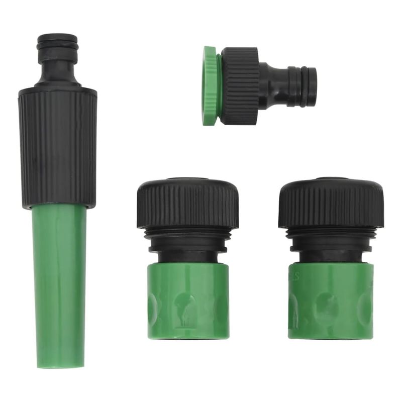 Casa si Gradina - Gradinarit si plante - Instalatii si accesorii pentru irigatii - Furtunuri de gradina si accesorii - Furtun de gradina cu set de racorduri, verde, 0,9", 100 m, PVC - Infinity.ro