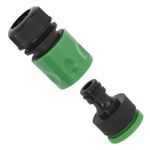 Casa si Gradina - Gradinarit si plante - Instalatii si accesorii pentru irigatii - Furtunuri de gradina si accesorii - Furtun de gradina cu set de racorduri, verde, 0,9", 100 m, PVC - Infinity.ro