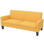 Casa si Gradina - Mobilier - Seturi de mobilier - Seturi living - Set de canapele, 2 piese, galben, material textil - Infinity.ro