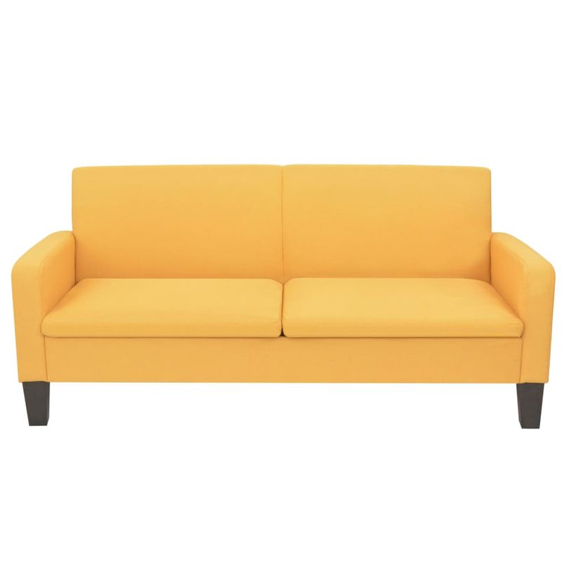 Casa si Gradina - Mobilier - Seturi de mobilier - Seturi living - Set de canapele, 2 piese, galben, material textil - Infinity.ro