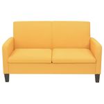 Casa si Gradina - Mobilier - Seturi de mobilier - Seturi living - Set de canapele, 2 piese, galben, material textil - Infinity.ro